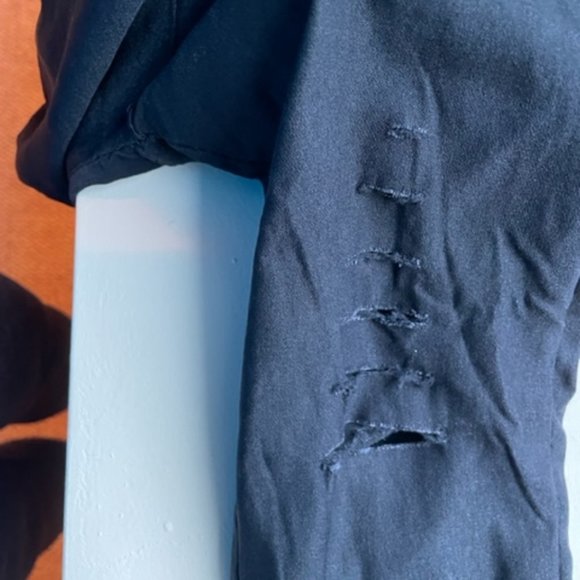 Fashion Leggings with Destressed Leg Design - Picture 2 of 5